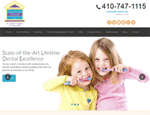 Tablet Screenshot of catonsvilledentalcare.com